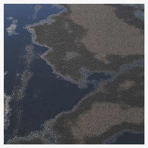 3D Wet asphalt material 06 8k seamless PBR