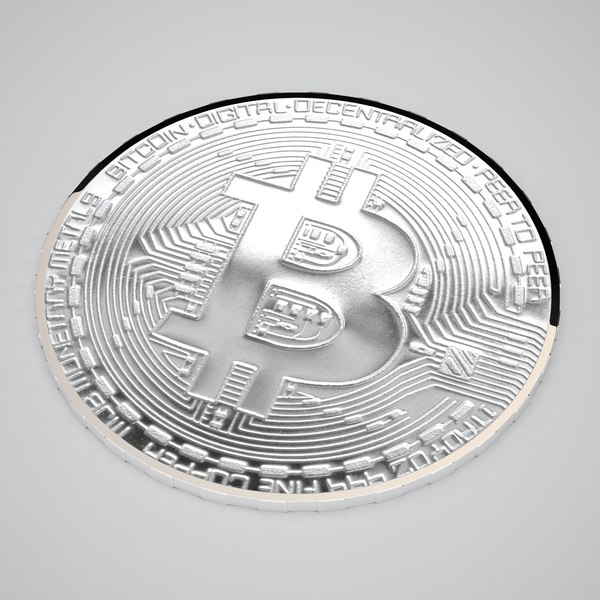 modelo 3d Bitcoin Plata - TurboSquid 2384394