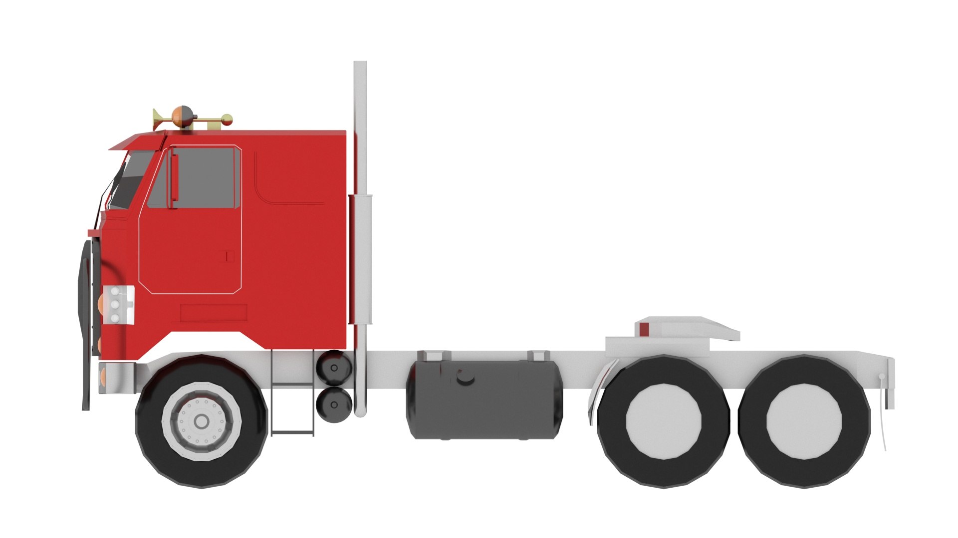 3D Flat Nose Truck - TurboSquid 1903201