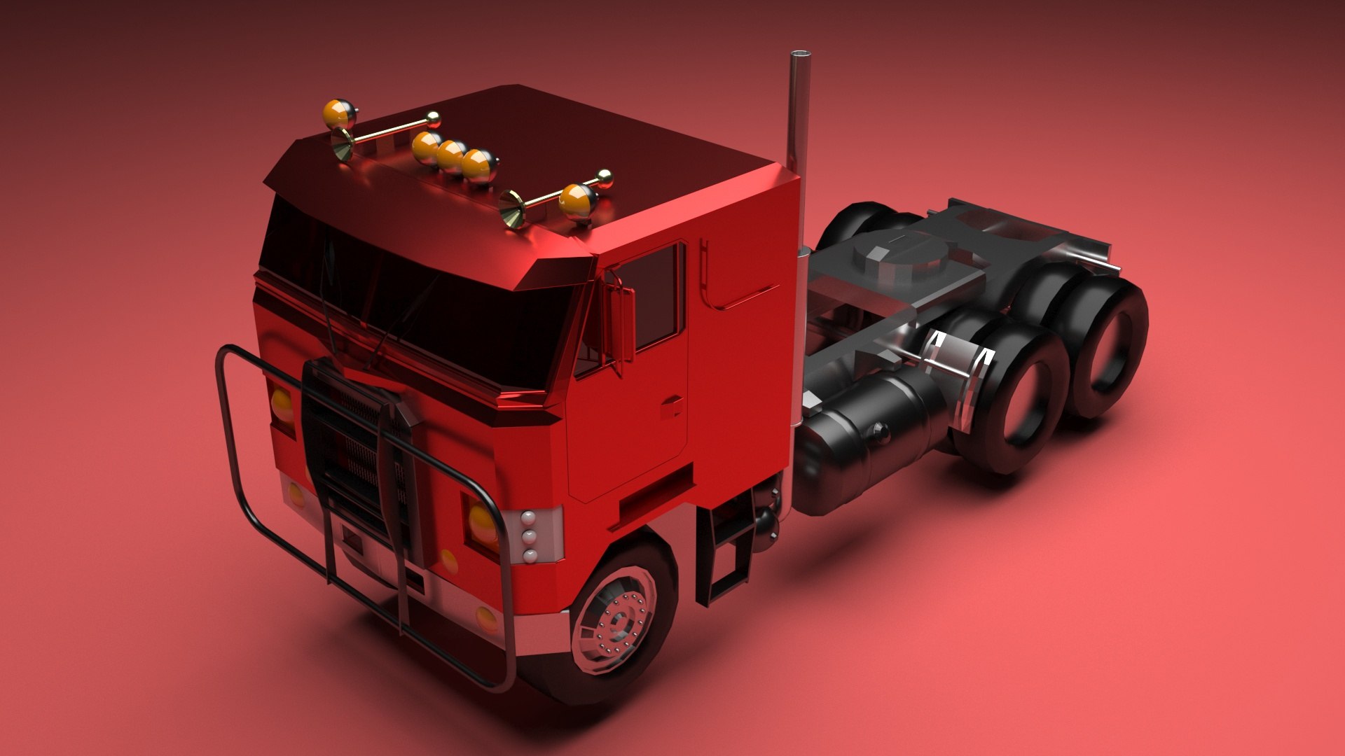 3D Flat Nose Truck - TurboSquid 1903201