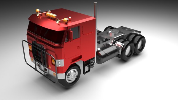 3D Flat Nose Truck