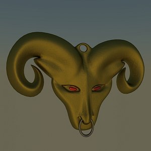 Goat head medal