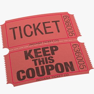 3D ticket pass model