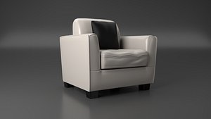 minimalist armchair obj