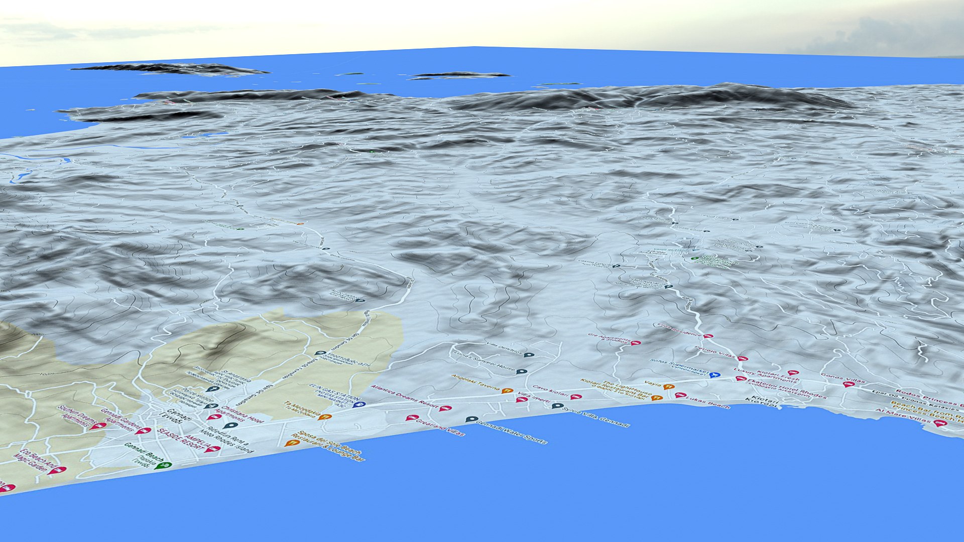 3D Rhodes Island Greece model - TurboSquid 2076396