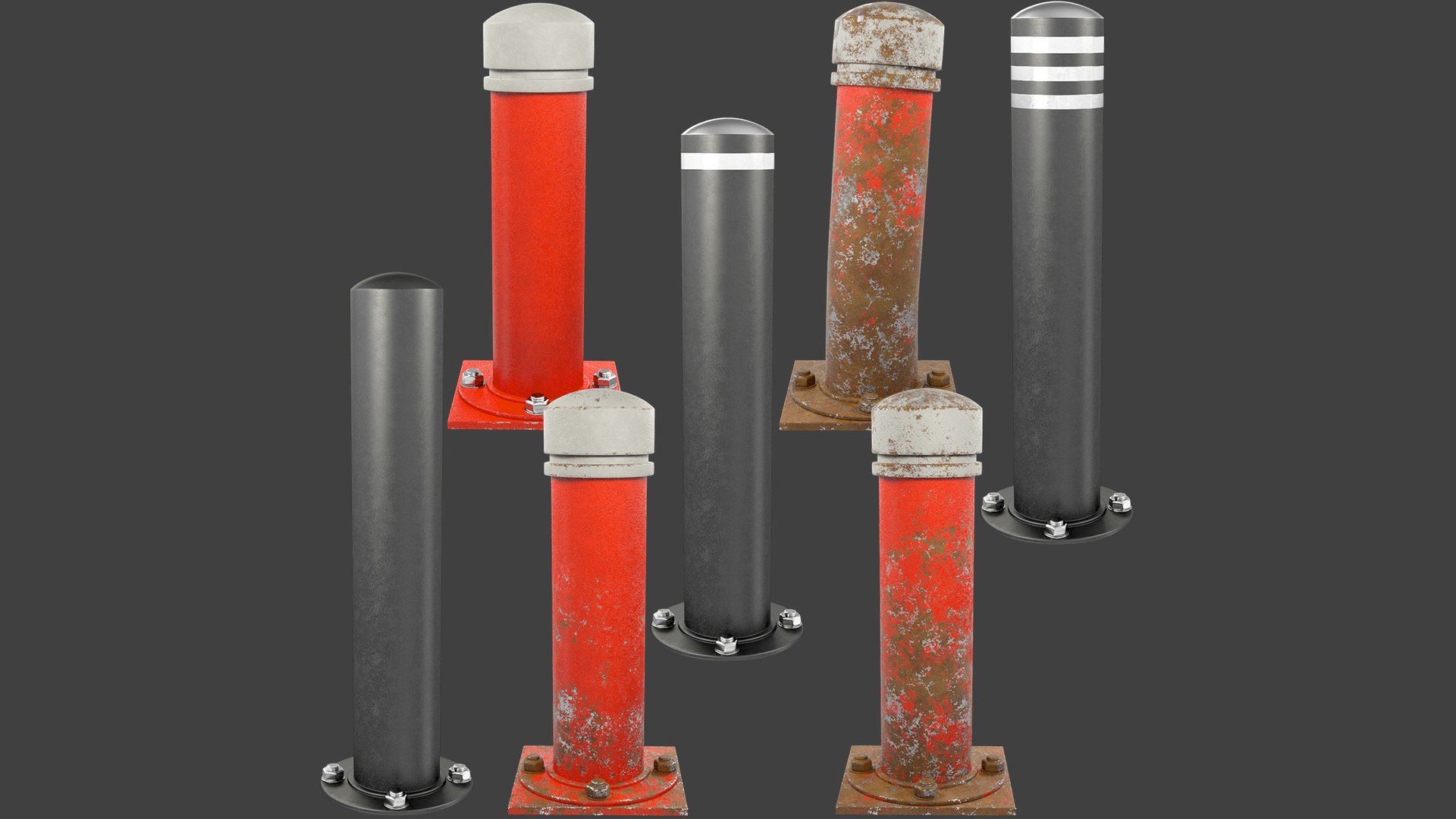 Road Safety Bollards Collection V3 3D model https://p.turbosquid.com/ts-thumb/Z2/FQM6Y4/3G/rsbc4_003/png/1677874235/1920x1080/fit_q87/d8c3d48dda4f821a17a906f672c9af5ad726f634/rsbc4_003.jpg