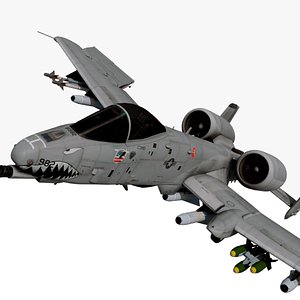3D a-10 Thunderbolt II model