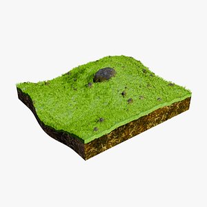 Hill With Rocky Grass