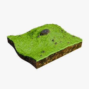 Hill With Rocky Grass