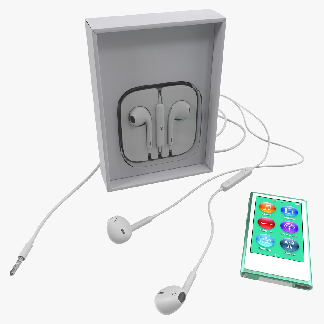 iPod Nano Green 3D Models Set 3D model preview