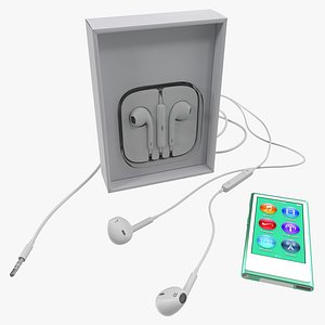 iPod Nano Green 3D Models Set
