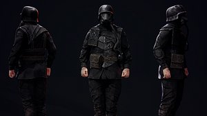 3D model Post-apocalyptic cultist