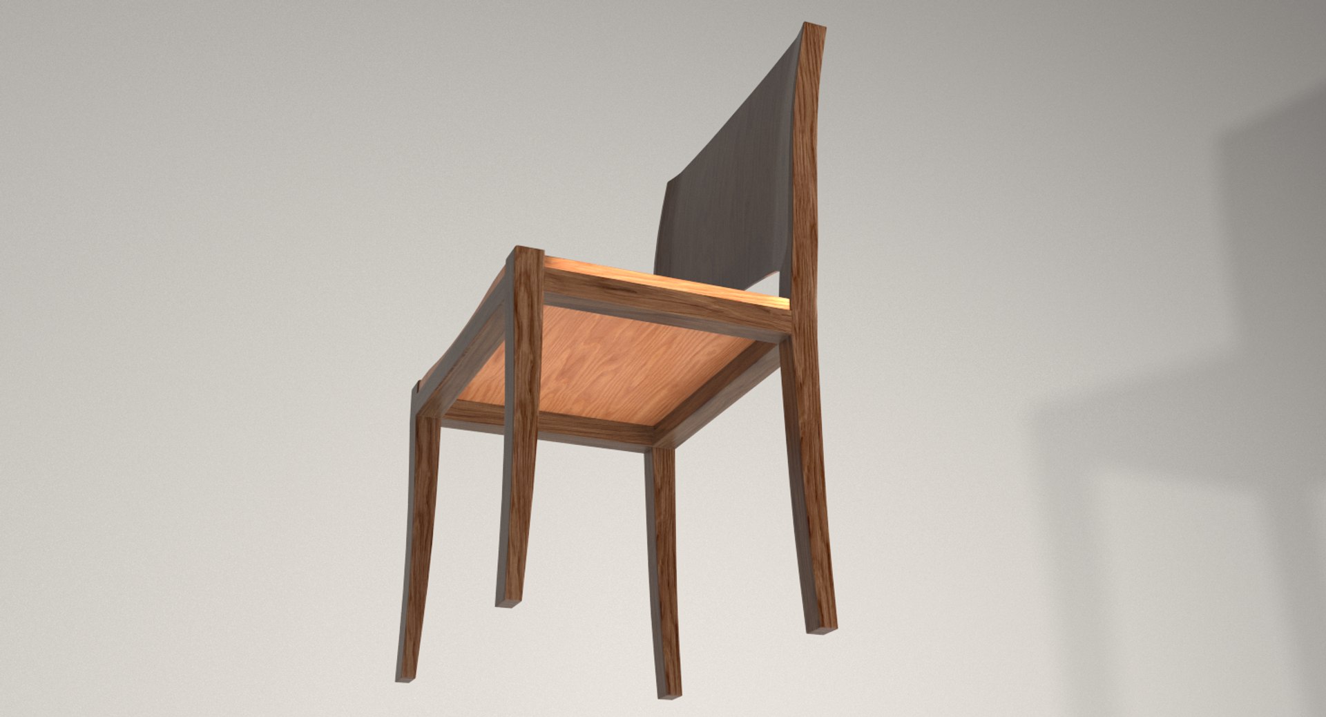 Modern wood dining chairs model - TurboSquid 1259930