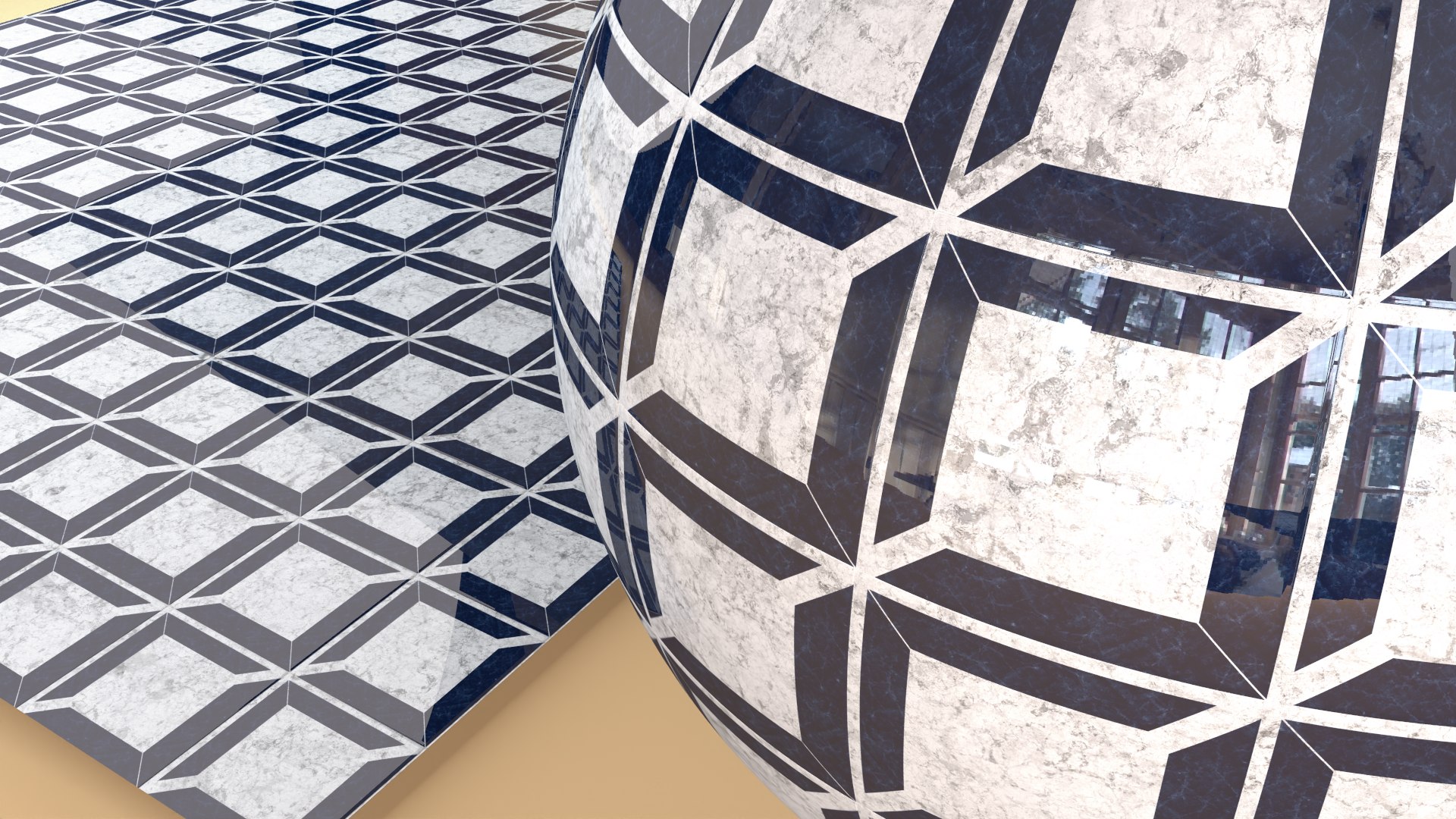 Texture PBR 8K Floor Tiles C4D Physical Render 0076 3D Model ...