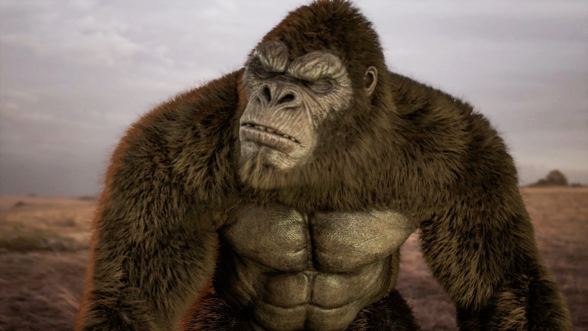 King Kong Ape 3D model https://p.turbosquid.com/ts-thumb/Z2/OljWG4/P0/cap_kong_00_00_11_06/jpg/1778732717/1920x1080/fit_q87/c9e1aaba907e74b8023c8ec1b26409432333864b/cap_kong_00_00_11_06.jpg