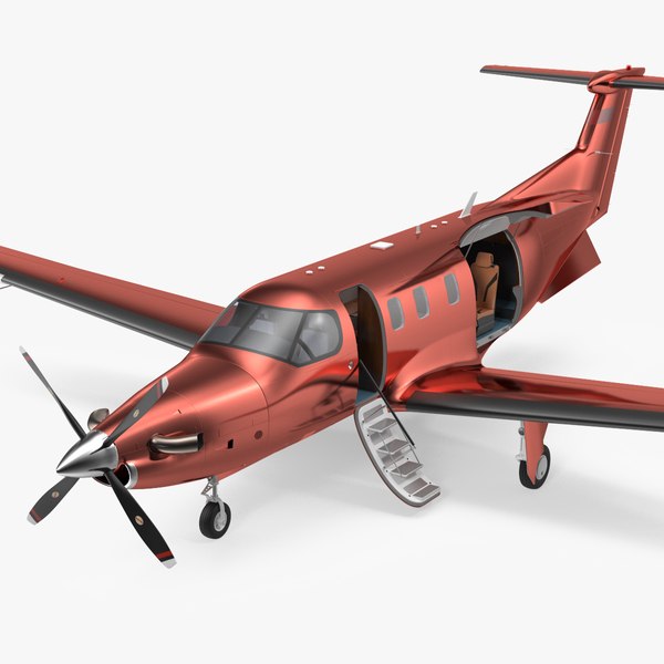 turboprop business aircraft rigged 3D model