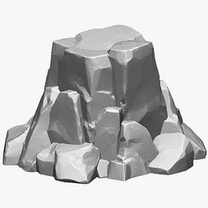 3D 3D Mountain rock Zbrush sculpt