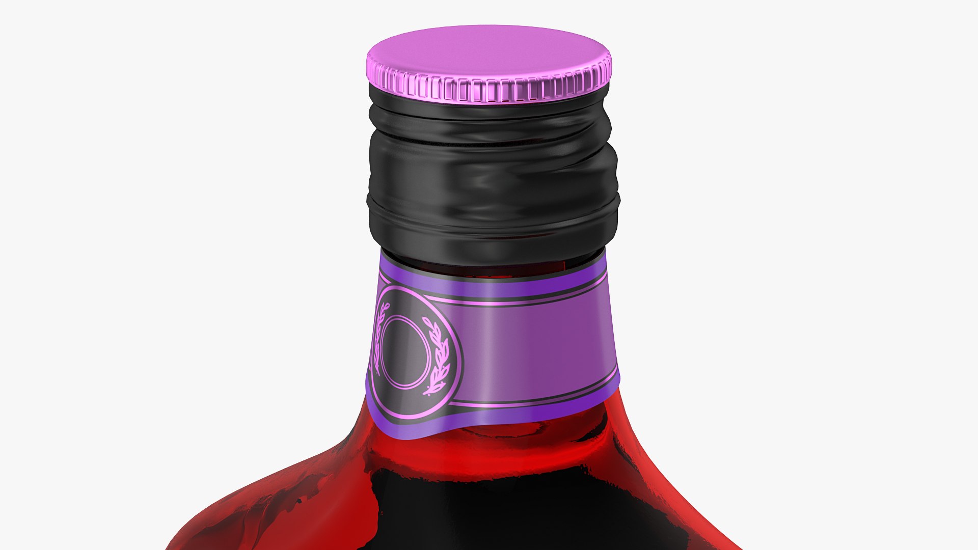 Rum bottle 80 vol 3D model - TurboSquid 1650027
