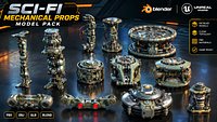 Sci-Fi Mechanical Props Pack