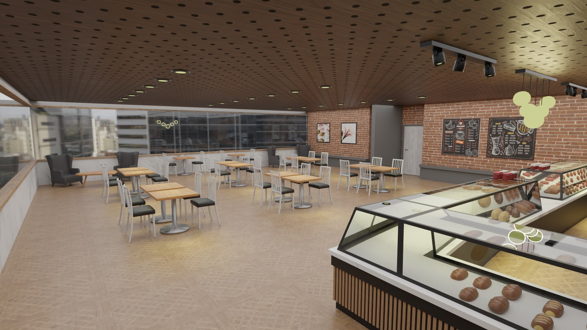 3D Bakery Pastries And Coffee Shop Low-poly 3D Model - TurboSquid 2316071