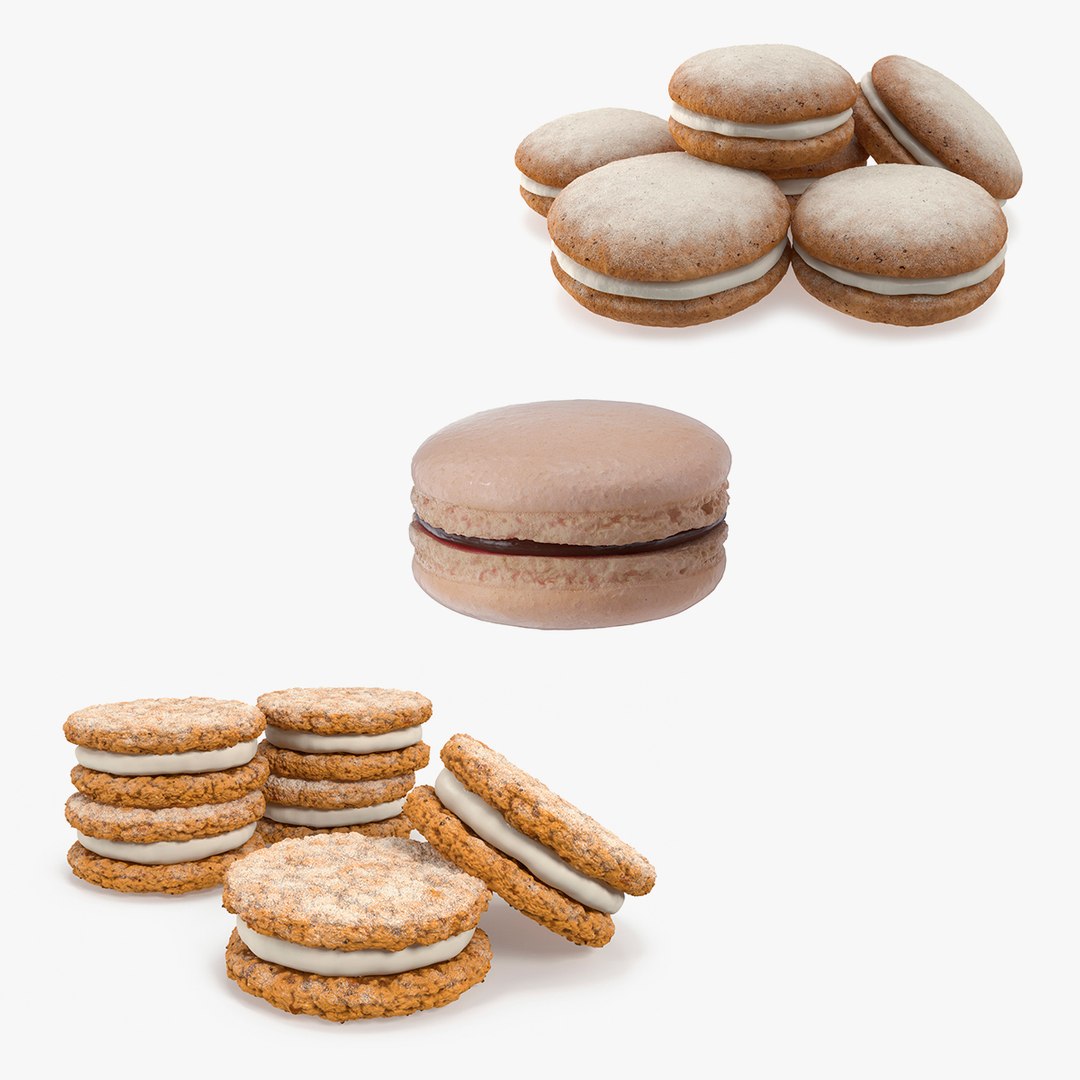Cookies Collection 2 3D model preview