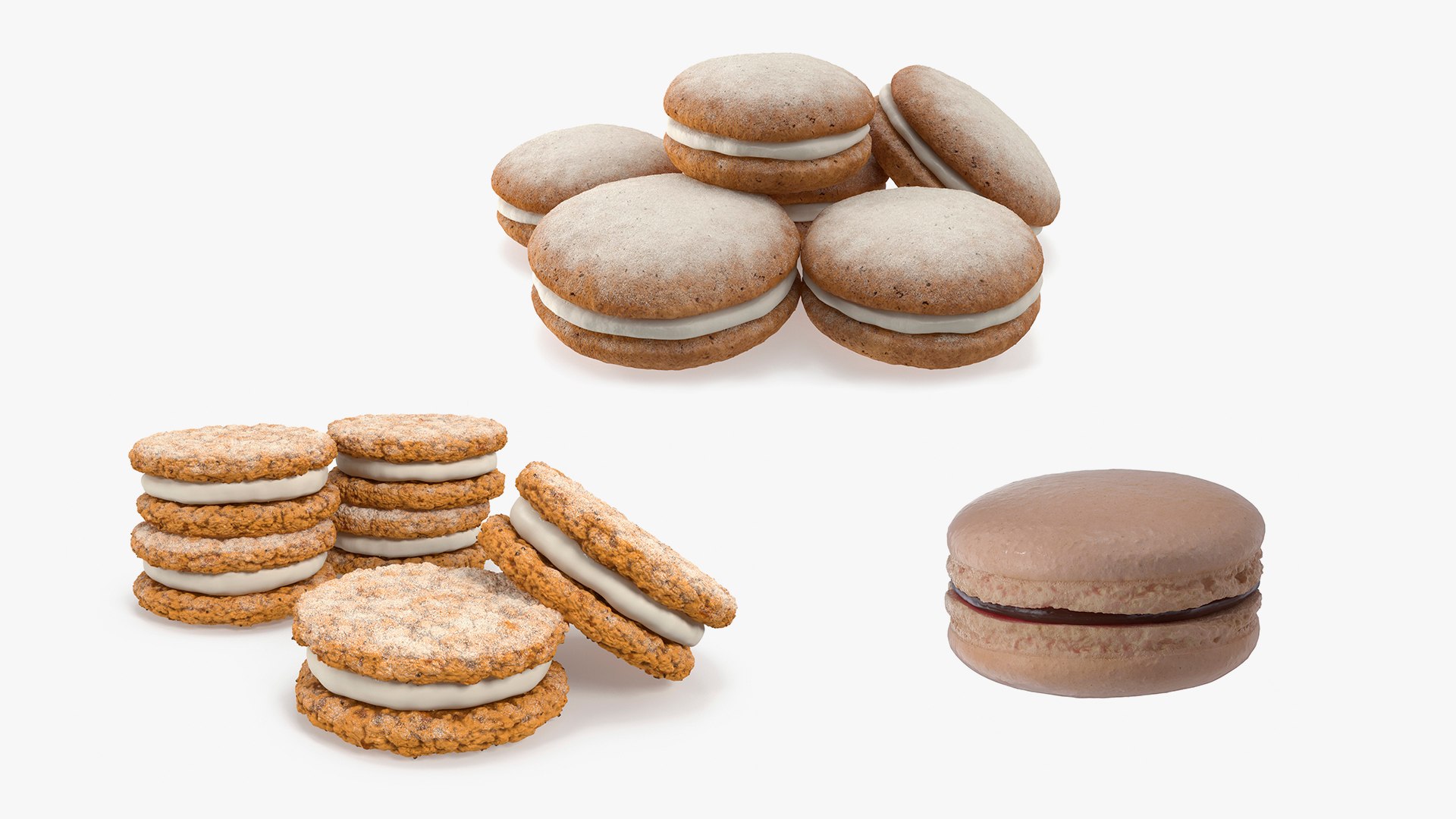 Cookies Collection 2 3D Model - TurboSquid 2207639