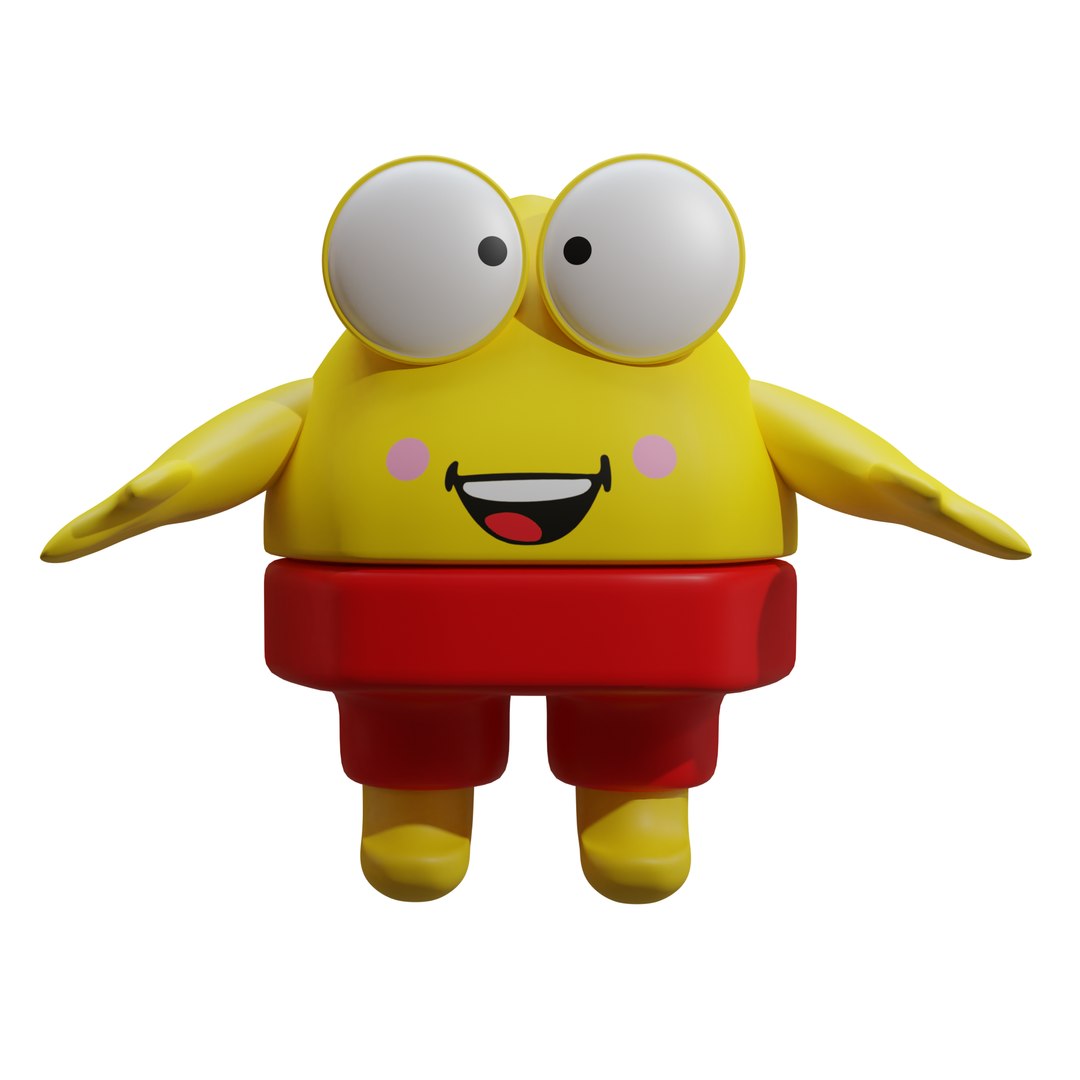 Cool handsome yellow toy model - TurboSquid 1629339