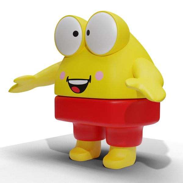 cool handsome yellow toy model