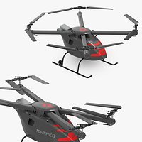 US Navy Offshore Cargo Delivery Drone Rigged for Maya