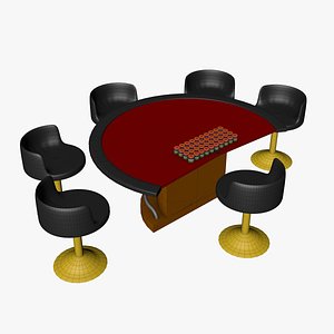 3D model Casino table
