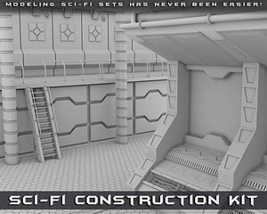 sci-fi construction kit 3d model