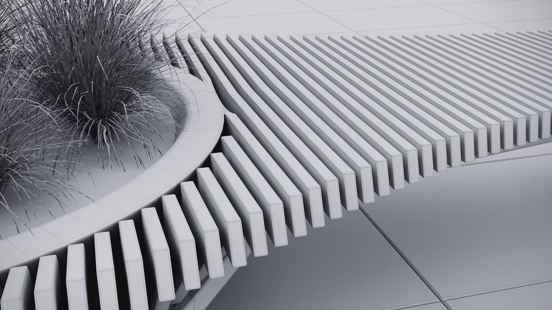 3D Street-bench-2019-Vray Model - TurboSquid 2058598