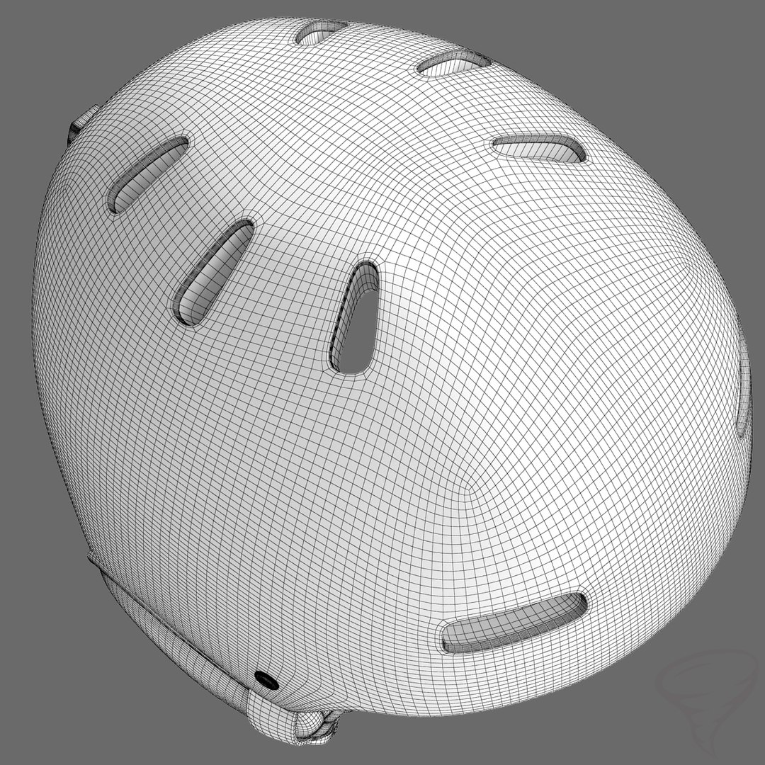 trace snowboard helmet 3d model