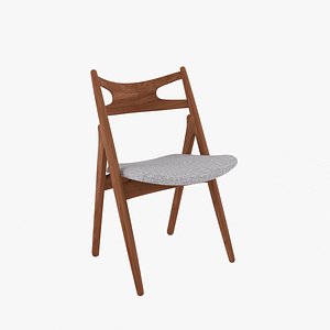 ch29 sawbuck chair 3d model