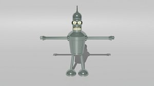 Bender from futurama 3D model