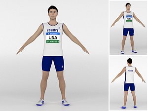 3D Athlete Runner 04