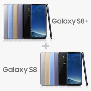 3D samsung galaxy s8 colors