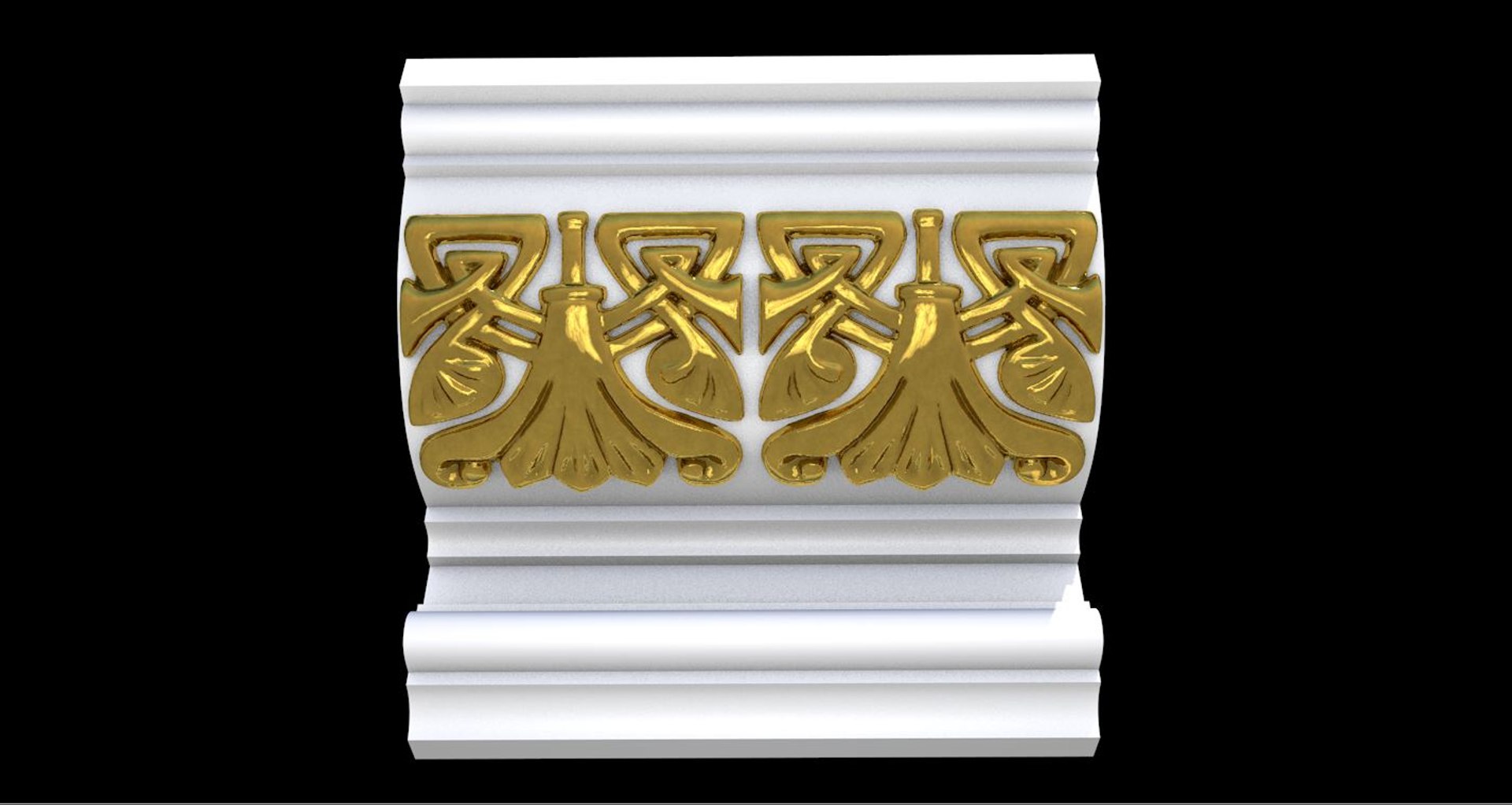 Patterned Cornices 3D Model - TurboSquid 1437430