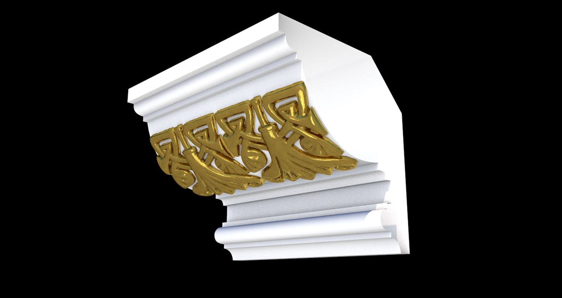 Patterned Cornices 3D Model - TurboSquid 1437430