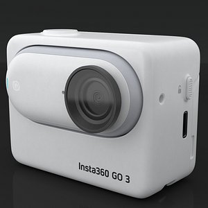 Action Camera Insta360 GO 3 Standalone 3D model