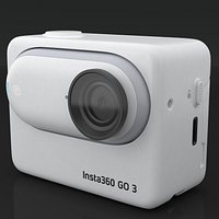 Action Camera  Insta360 GO 3 Standalone 3D model