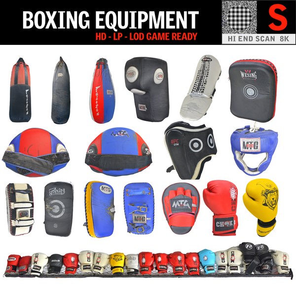 3D model boxing equipment pack 14