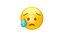 Cara triste pero aliviada de Apple