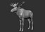 3D moose ztl zbrush model