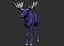 3D moose ztl zbrush model