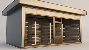 3D building store shop model