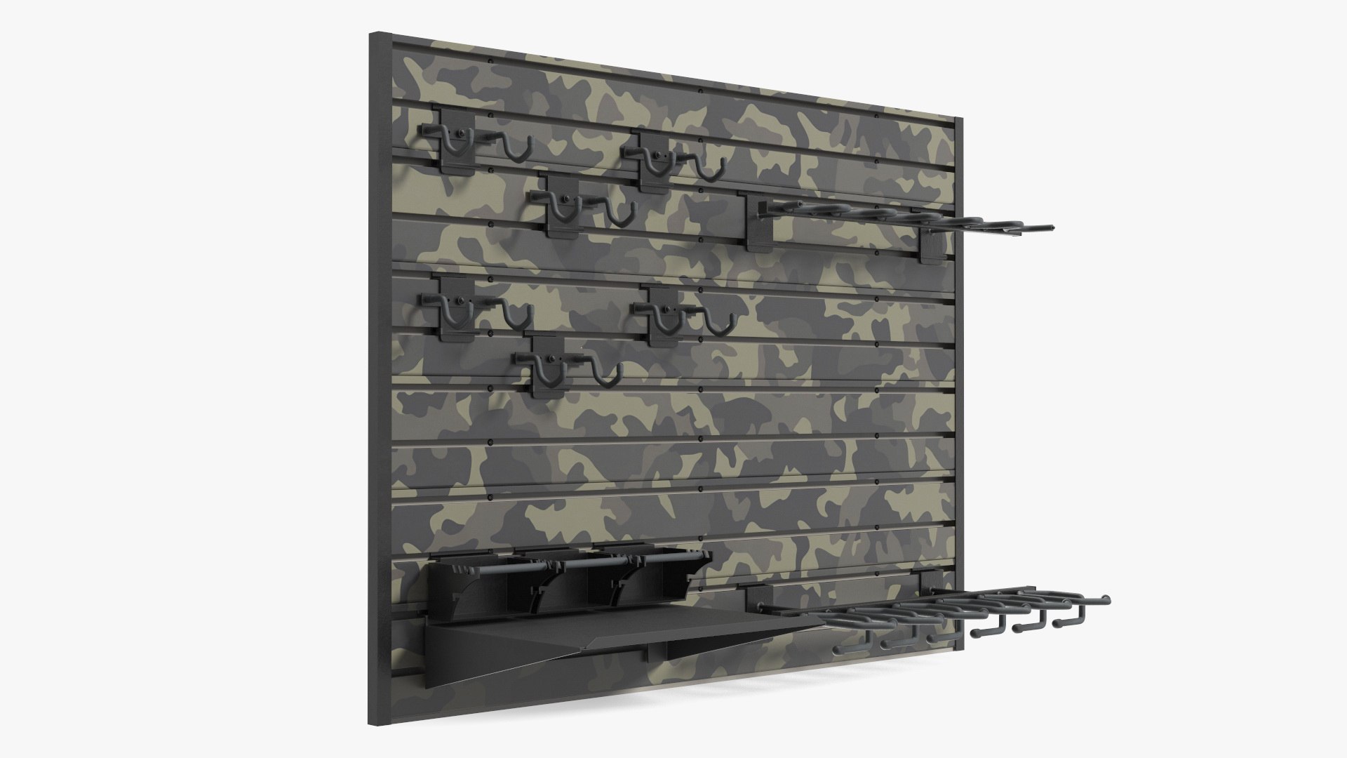 Wall Mounted Gun Display 3D model preview