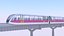 Conceito de trem monotrilho 2023 IV
