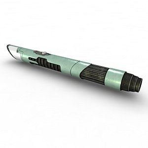custom light saber nautolan 3d obj