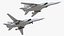 Porte-missiles supersonique Tupolev Tu-22M Backfire Rigged